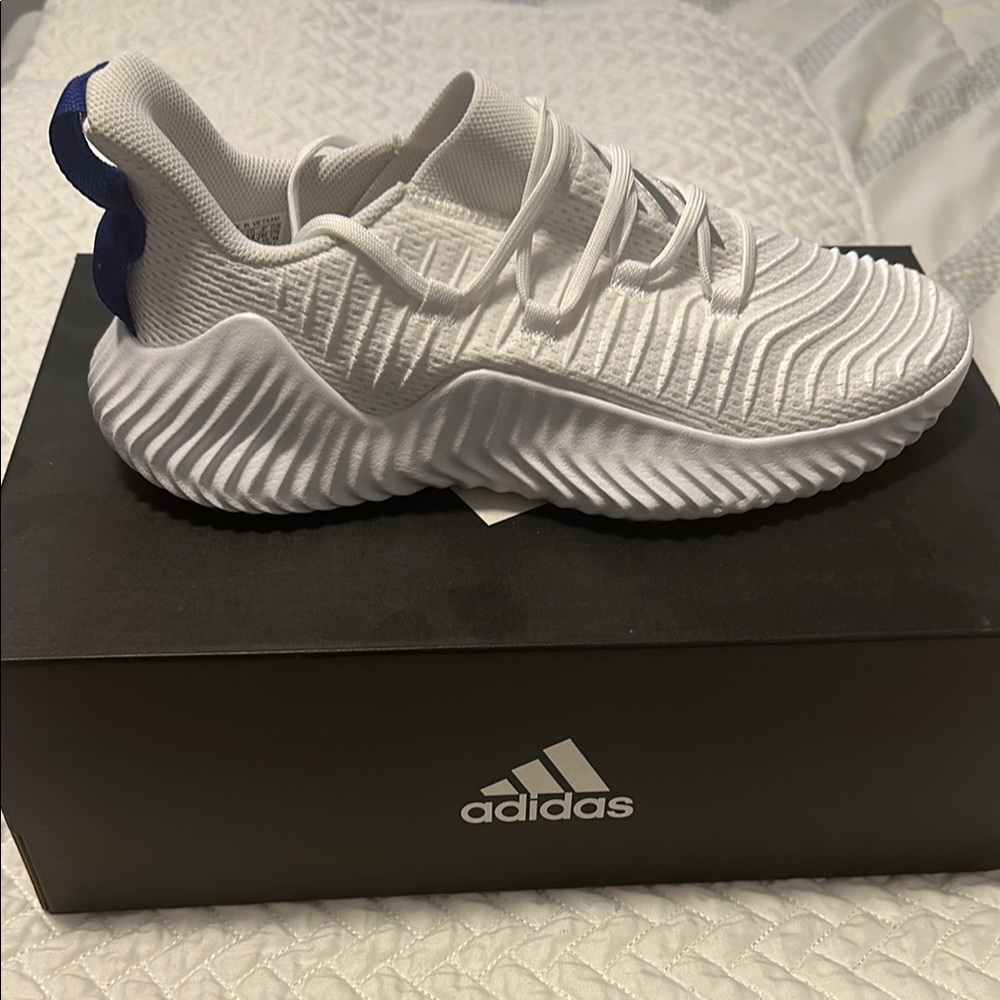 Adidas Alphabounce Trainer White and Blue Brand New in Box